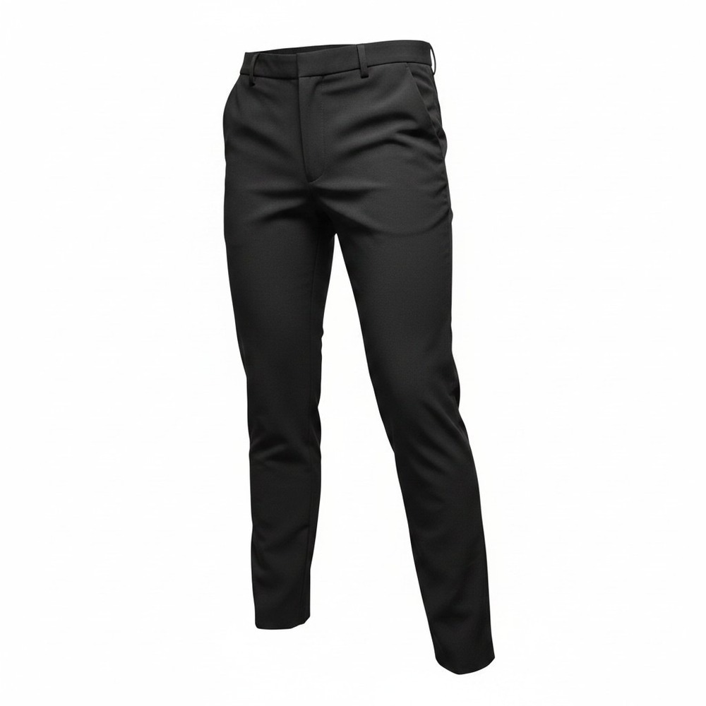Antonio Melani Dress Pants Women 2 Black Excellent Straight Leg Stretch Side Zip